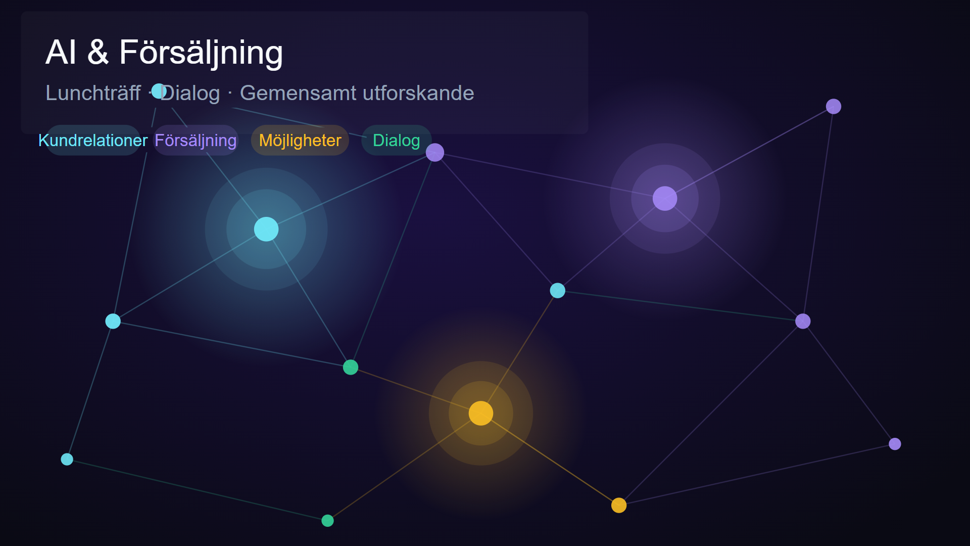 Workshop och nätverkande med focus på AI och försäljning